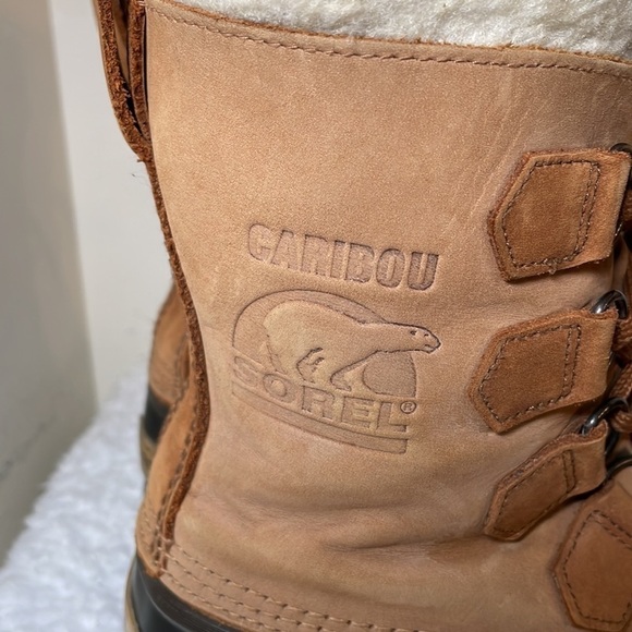 SOREL Caribou Snow Boots Size 8 - Picture 4 of 13